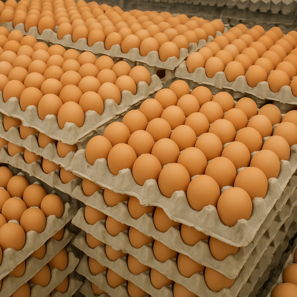 Home crates of egg